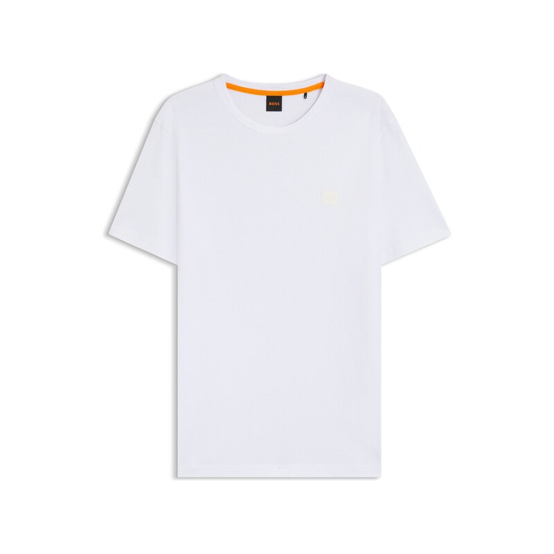 BOSS Cotton-jersey T-shirt with logo patch
