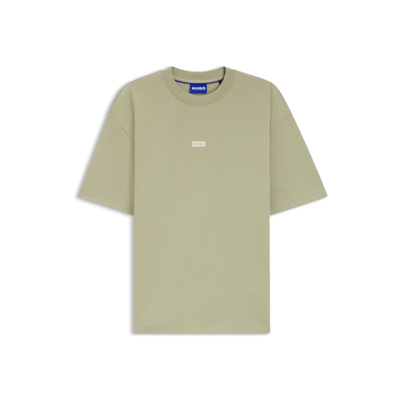 HUGO Loose-fit T-shirt in cotton with rear logo artwork