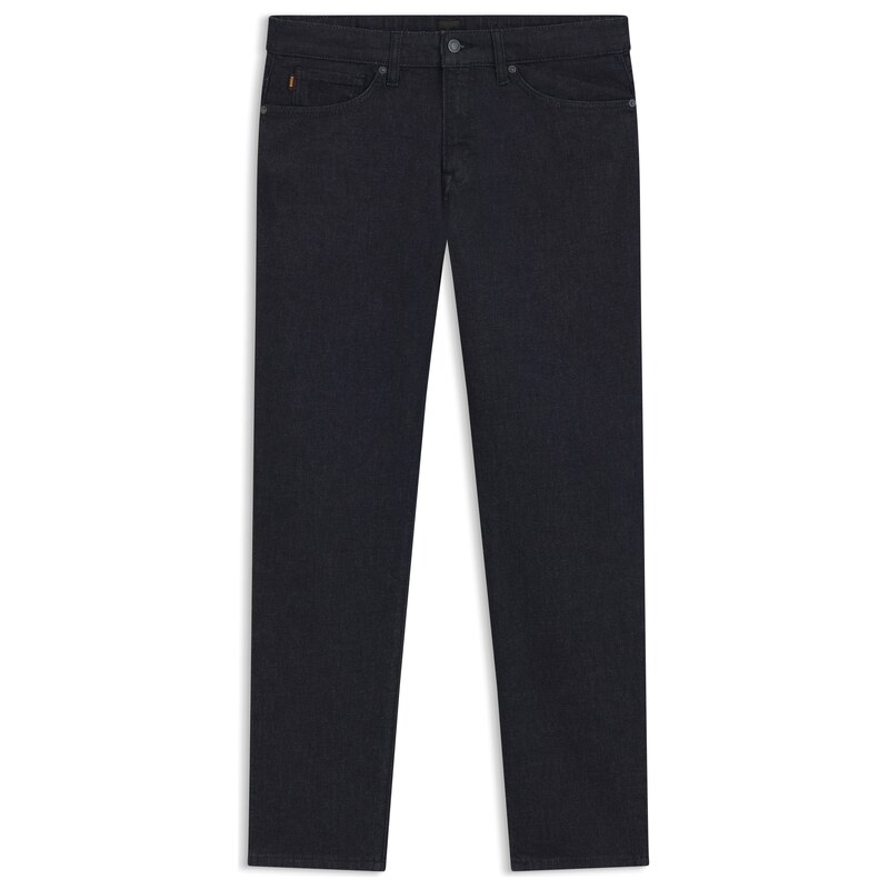BOSS Maine regular-fit jeans in dark-blue stretch denim