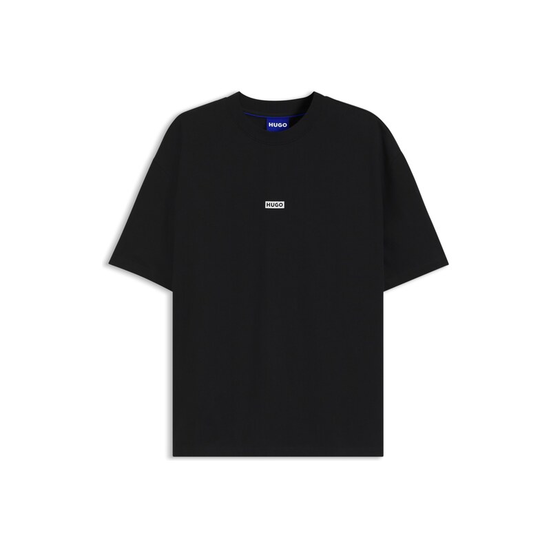 HUGO Loose-fit T-shirt in cotton with rear logo artwork