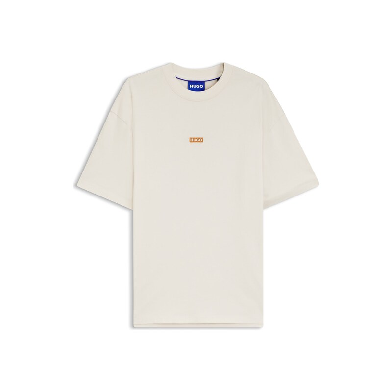 HUGO Loose-fit T-shirt in cotton with rear logo artwork