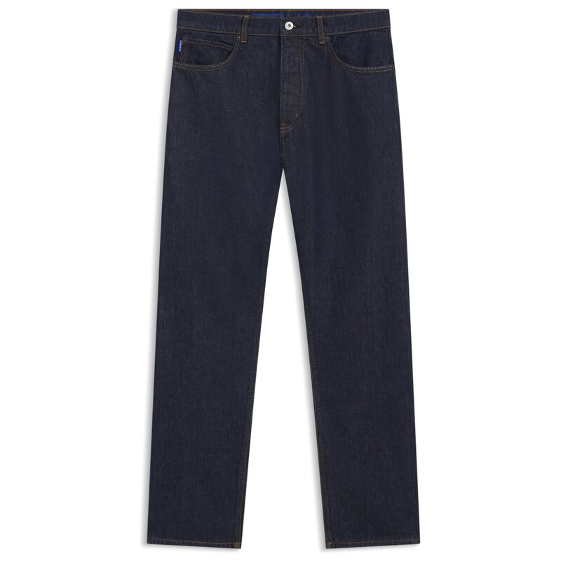 HUGO Regular-fit jeans in dark-blue denim