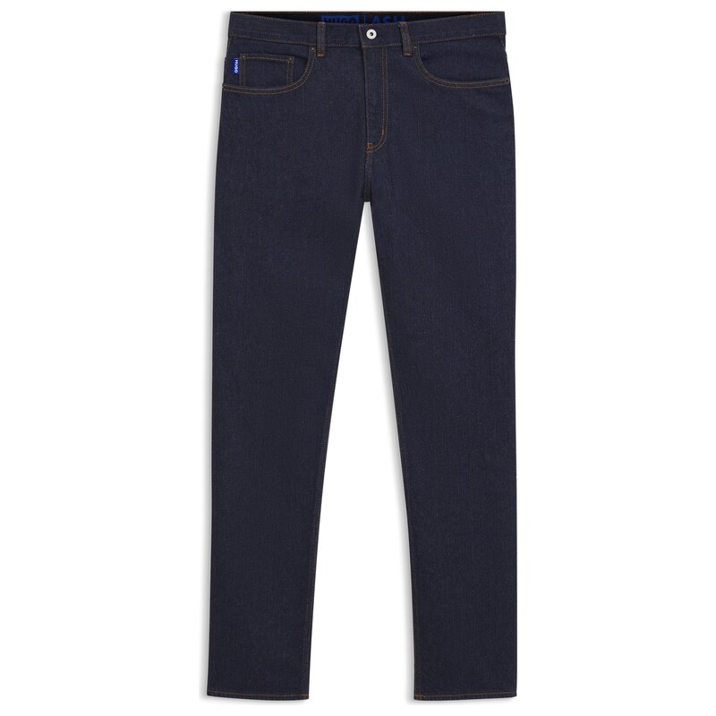 HUGO Slim-fit jeans in dark-blue stretch denim
