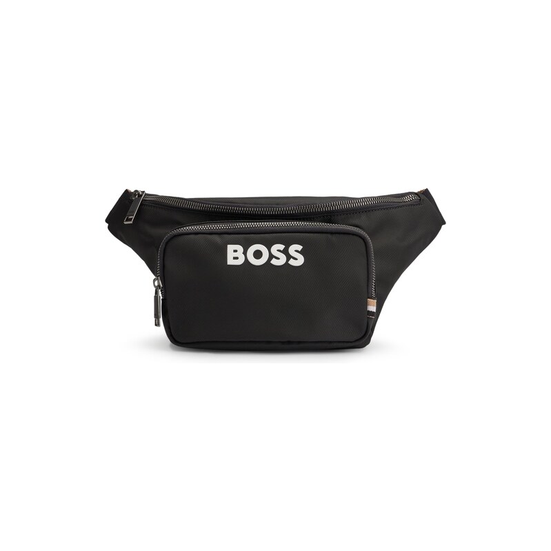 BOSS Structured belt bag with contrast logo