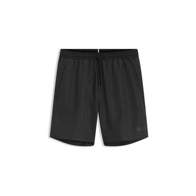 BOSS Medium-length swim shorts with contrast details