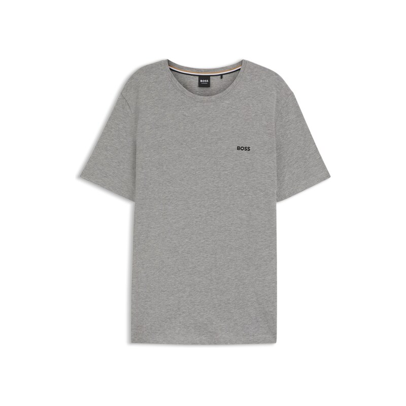 BOSS Stretch-cotton T-shirt with embroidered logo
