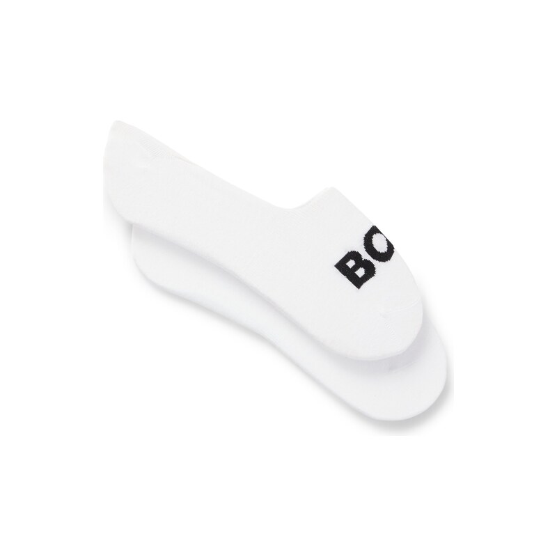 BOSS Two-pack of invisible socks in a cotton blend