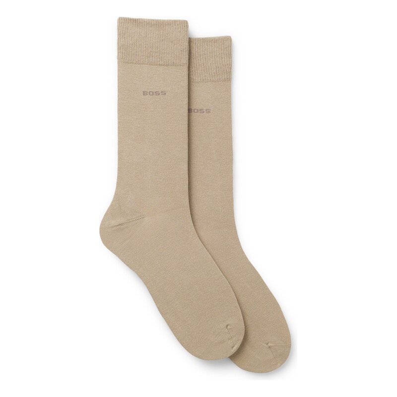 BOSS Two-pack business socks in soft compact cotton