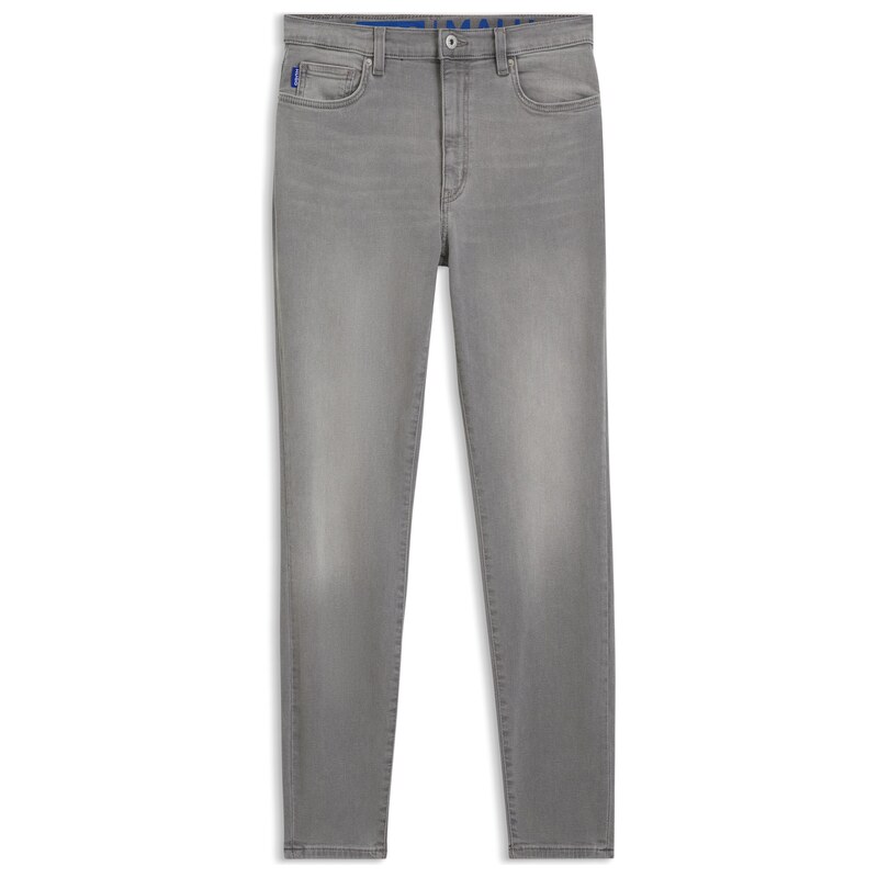 HUGO Skinny-fit jeans in dark-grey stretch denim