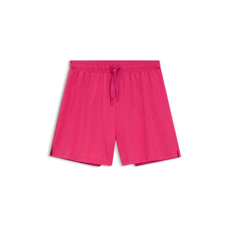 BOSS Stretch-cotton pyjama shorts with branded cords