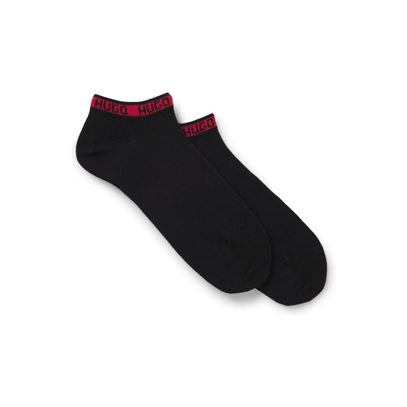HUGO Two-pack of ankle-length socks with logos