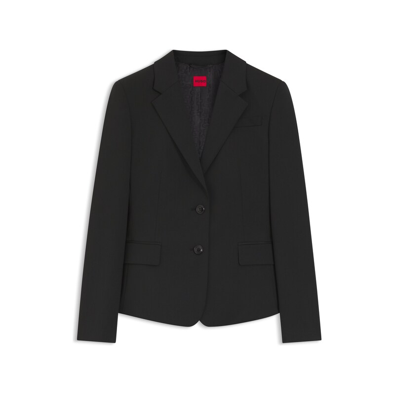 HUGO Single-breasted jacket in stretch fabric with notch lapels