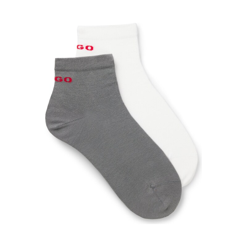 HUGO Two-pack of short cotton-blend socks