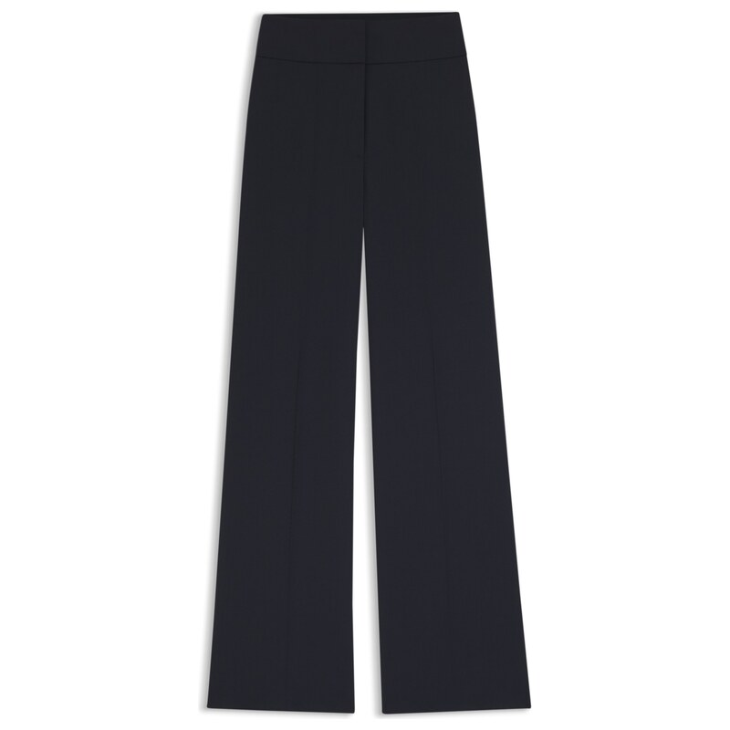 HUGO High-waisted regular-fit trousers with flared leg