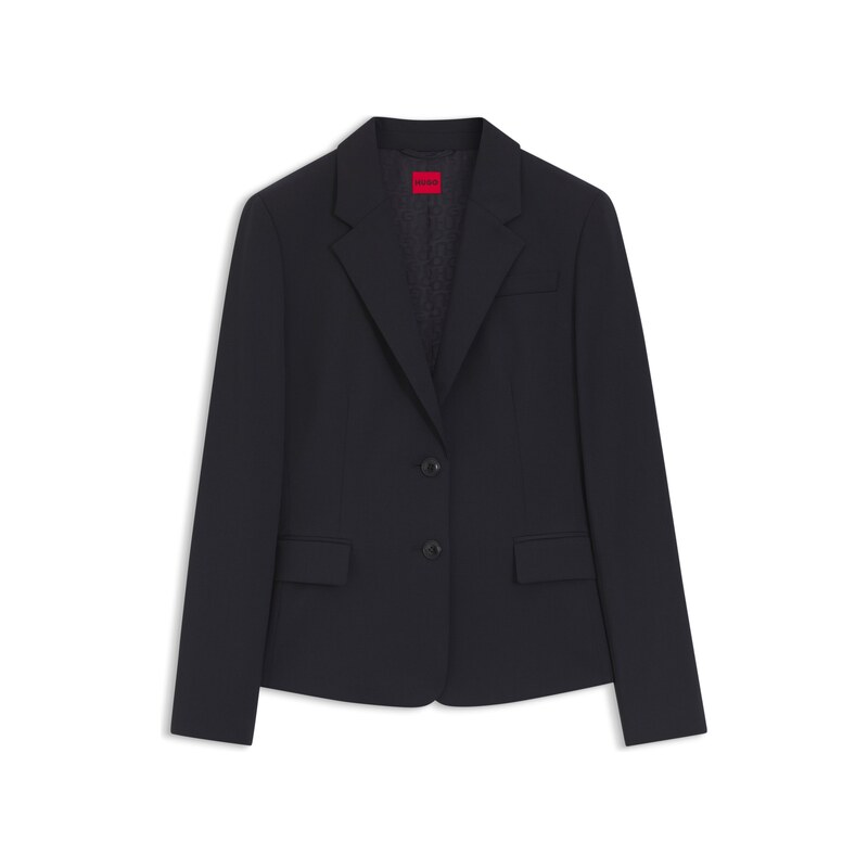 HUGO Single-breasted jacket in stretch fabric with notch lapels