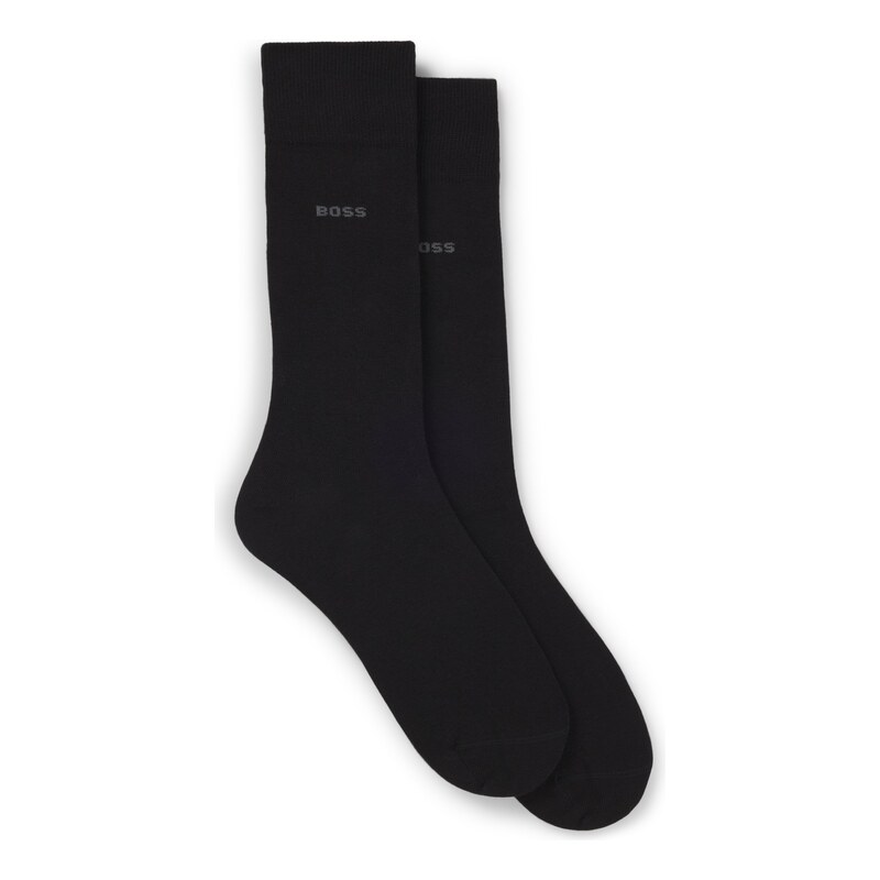 BOSS Two-pack business socks in soft compact cotton