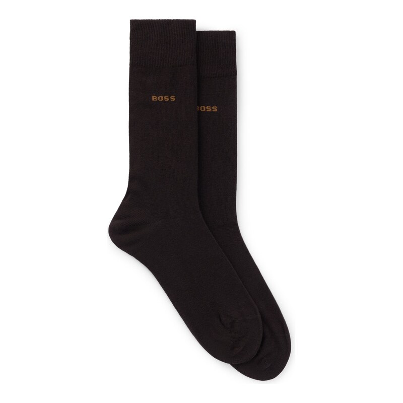 BOSS Two-pack business socks in soft compact cotton