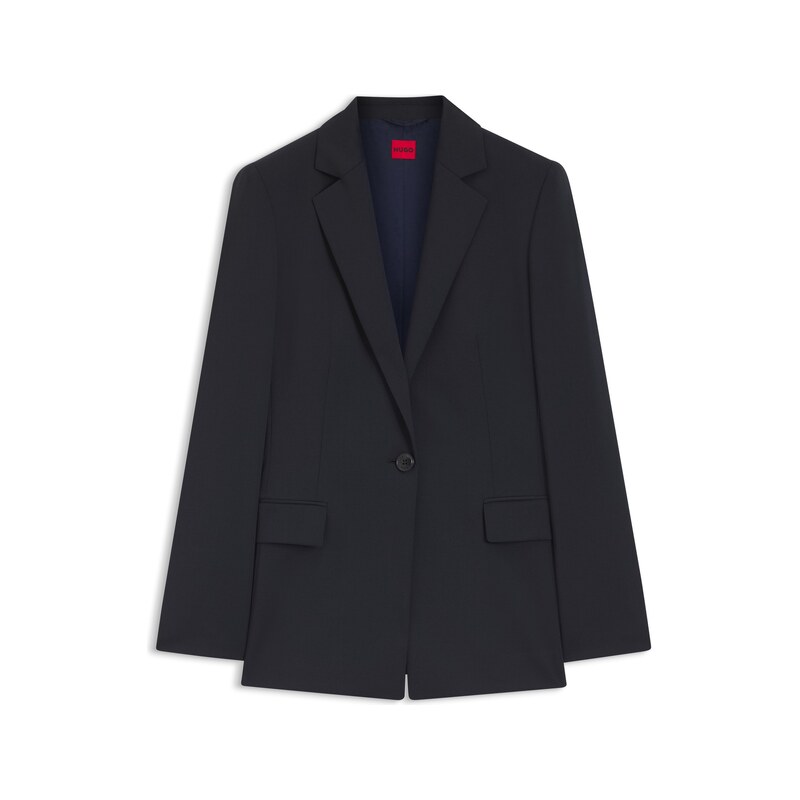 HUGO Regular-fit jacket with notch lapels