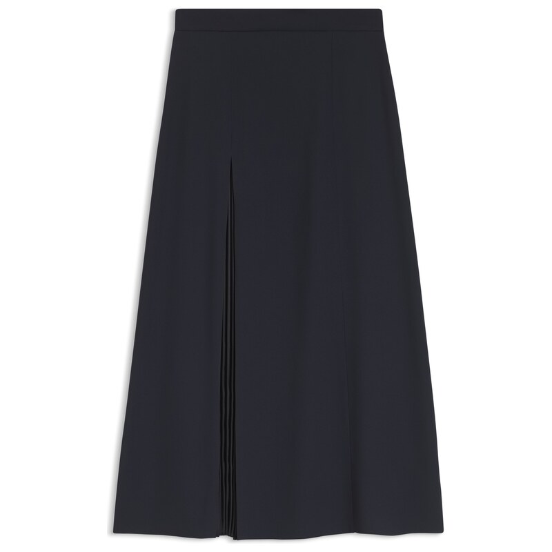 BOSS Pleat-front A-line midi skirt
