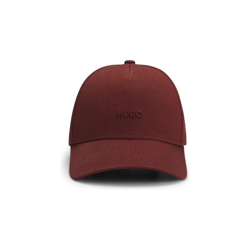 HUGO Cotton-twill cap with embroidered logo