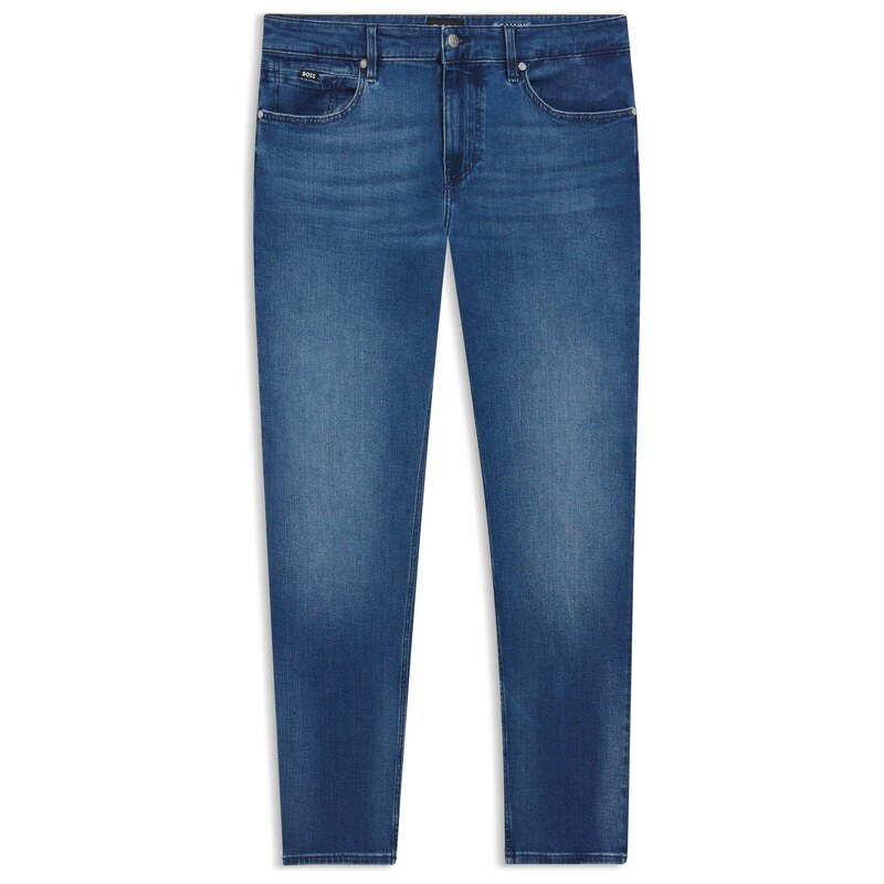 BOSS Maine regular-fit jeans in super-soft blue denim