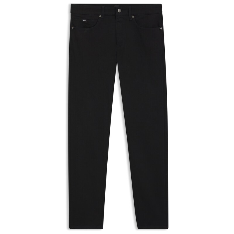 BOSS Slim-fit jeans in black stretch denim