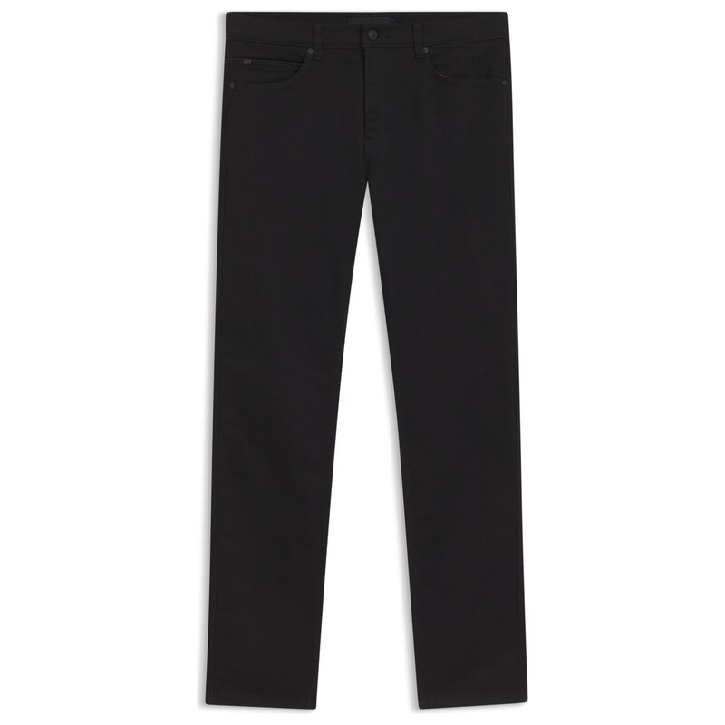 HUGO Slim-fit jeans in super-black stretch denim