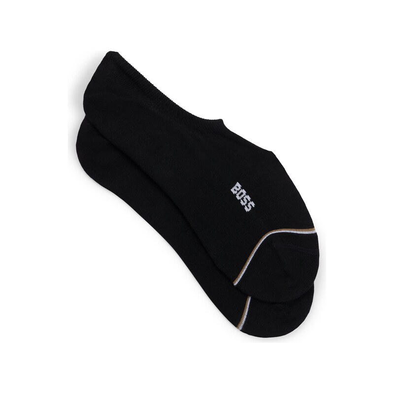 BOSS Two-pack of invisible socks in a cotton blend