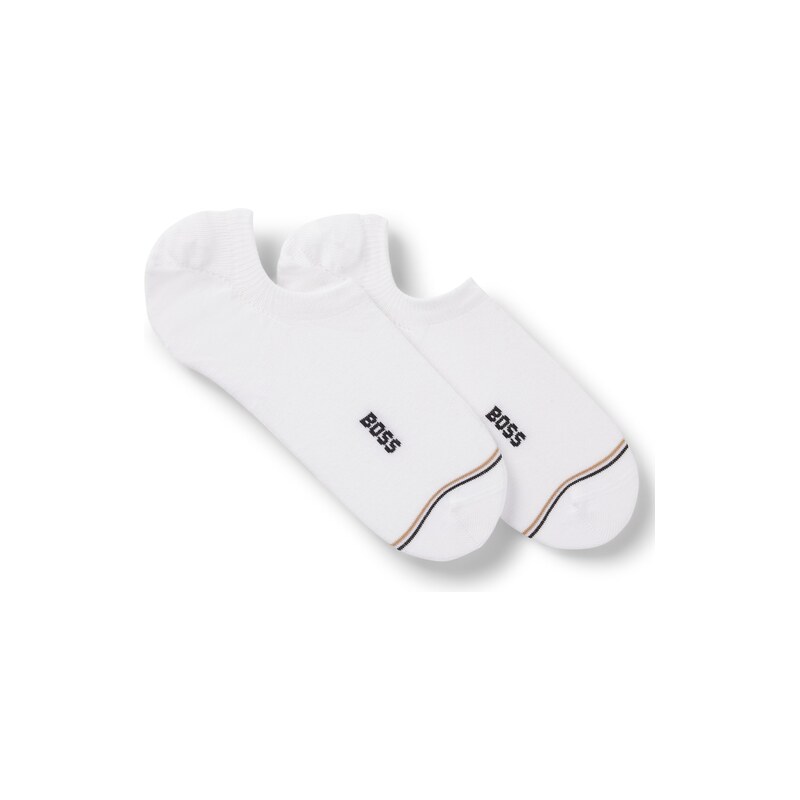 BOSS Two-pack of invisible socks in a cotton blend