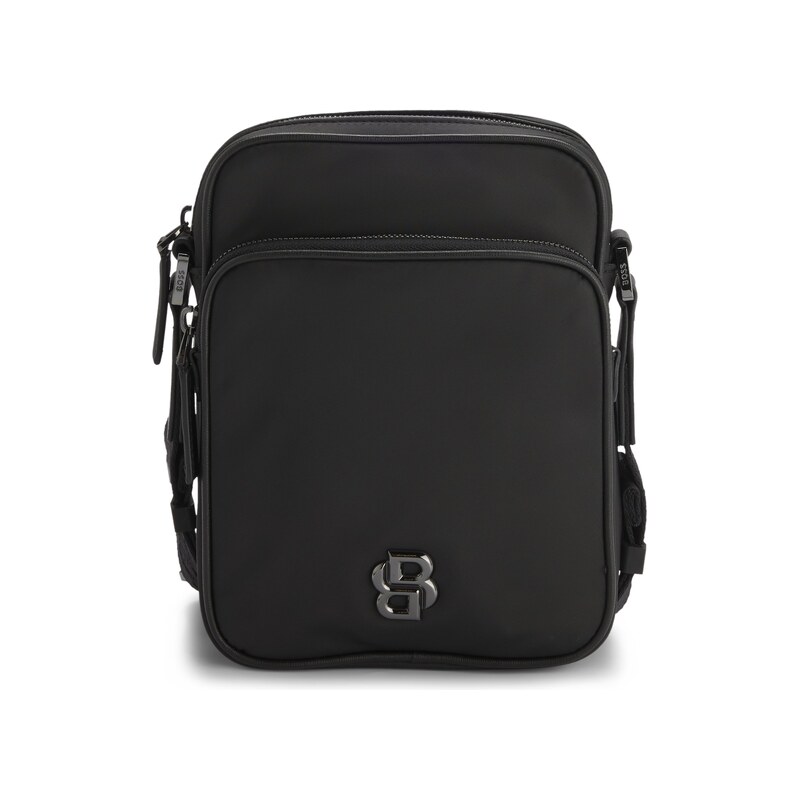 BOSS Twill reporter bag with adjustable logo strap