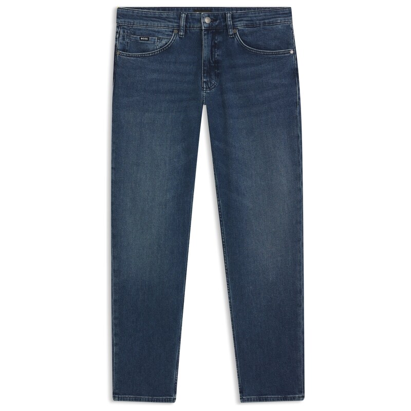 BOSS Maine regular-fit jeans in blue comfort-stretch denim