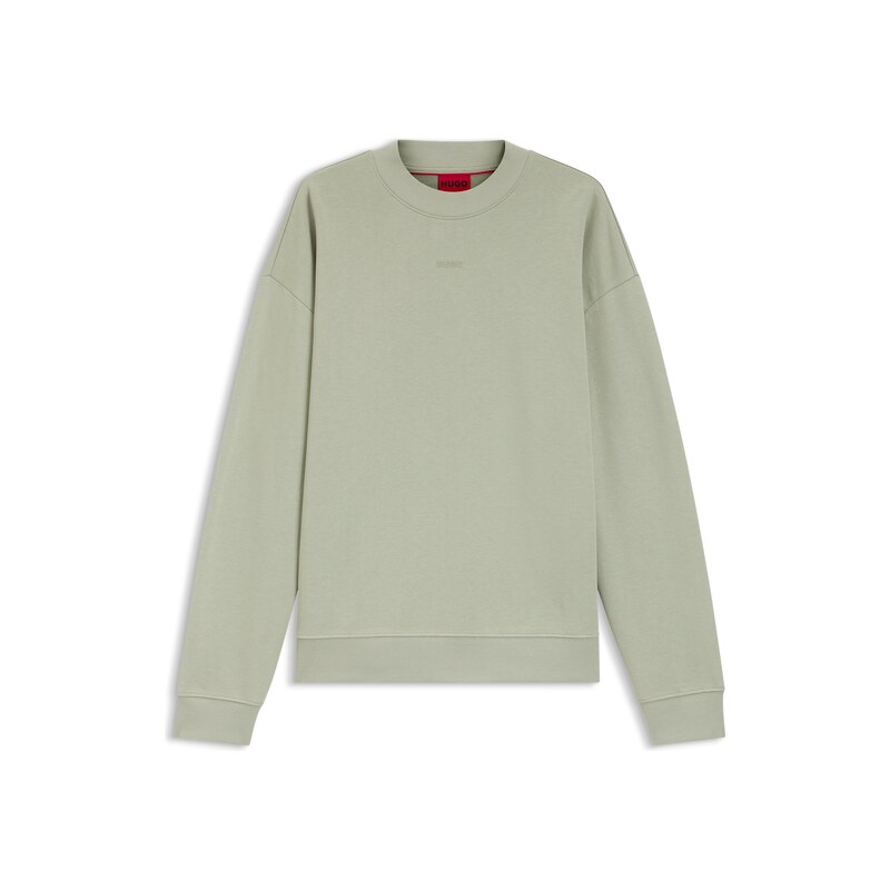 HUGO Relaxed-fit sweatshirt in cotton terry with logo detail