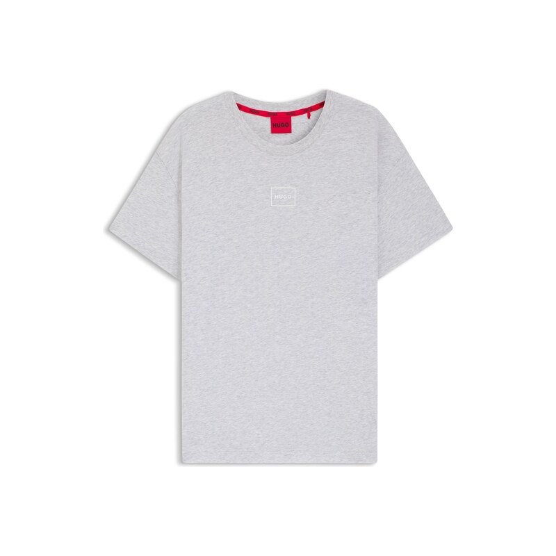 HUGO Relaxed-fit top with high-density logo print