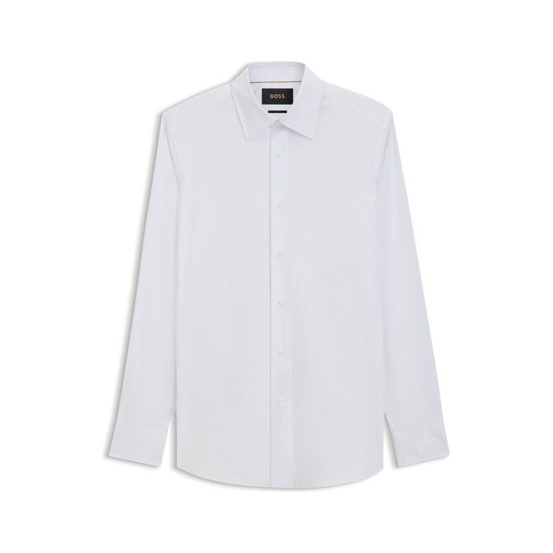 BOSS Slim-fit shirt in cotton-blend stretch poplin
