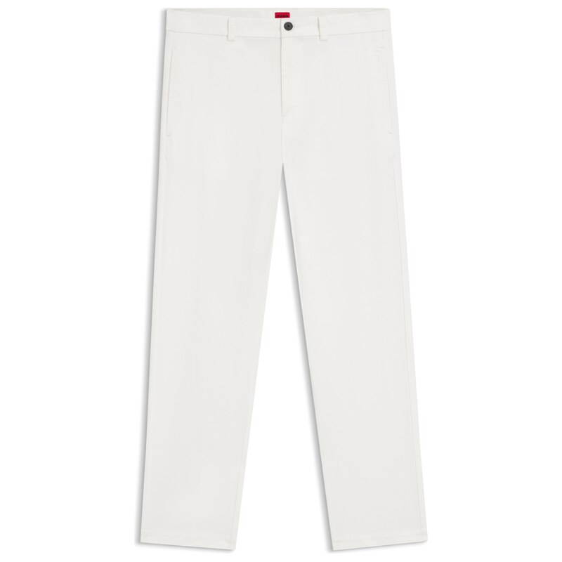 HUGO Slim-fit trousers in stretch-cotton gabardine