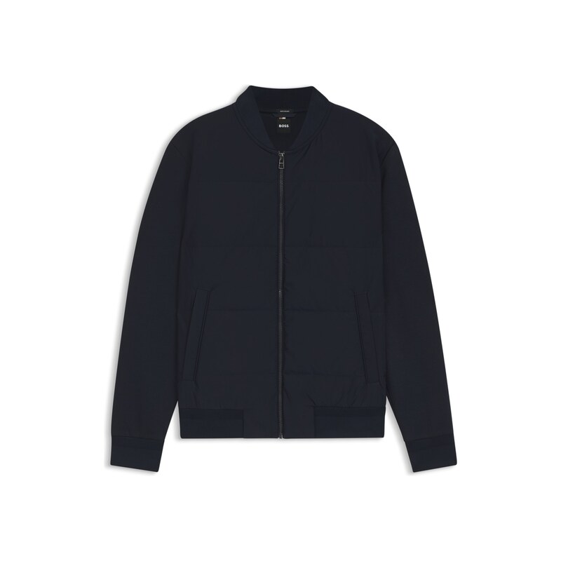 BOSS Zip-up sweatshirt with padded front