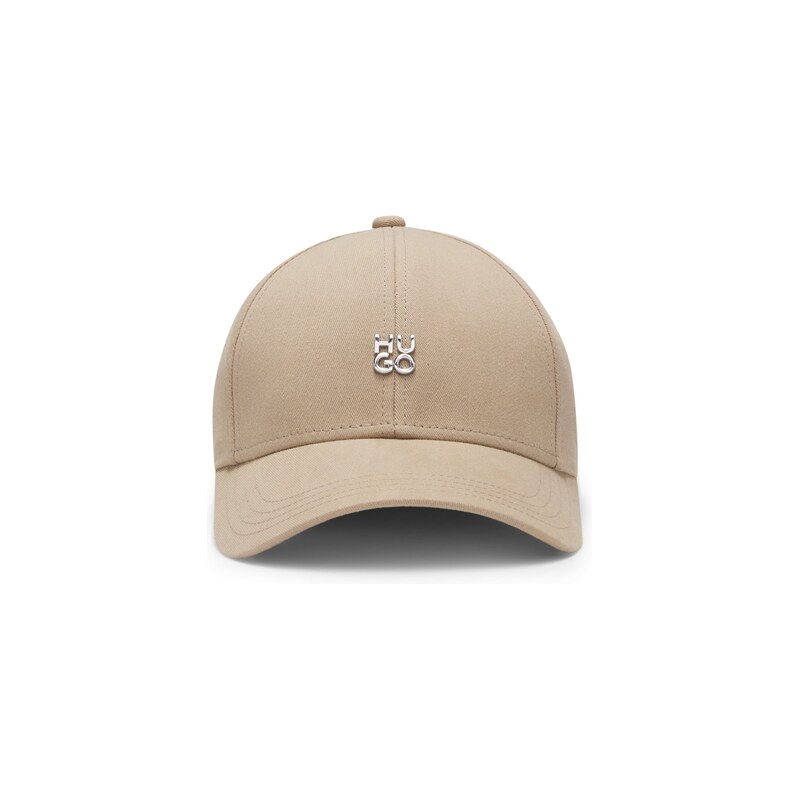 HUGO Cotton-twill cap with stacked-logo lettering
