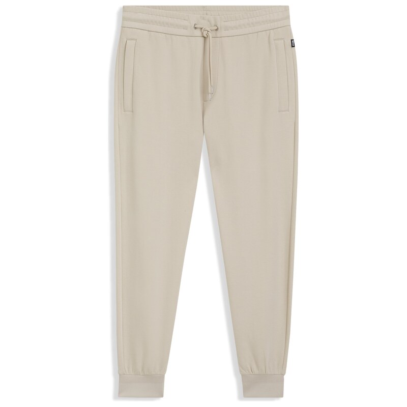 BOSS Stretch-cotton tracksuit bottoms with cuffed hems