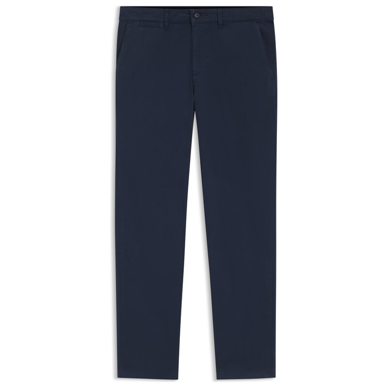 BOSS Regular-fit trousers in stretch-cotton satin