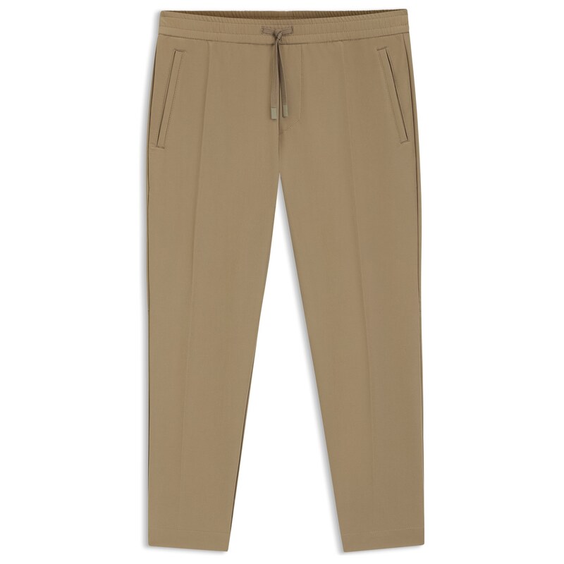 BOSS Tapered-fit trousers in water-repellent stretch fabric