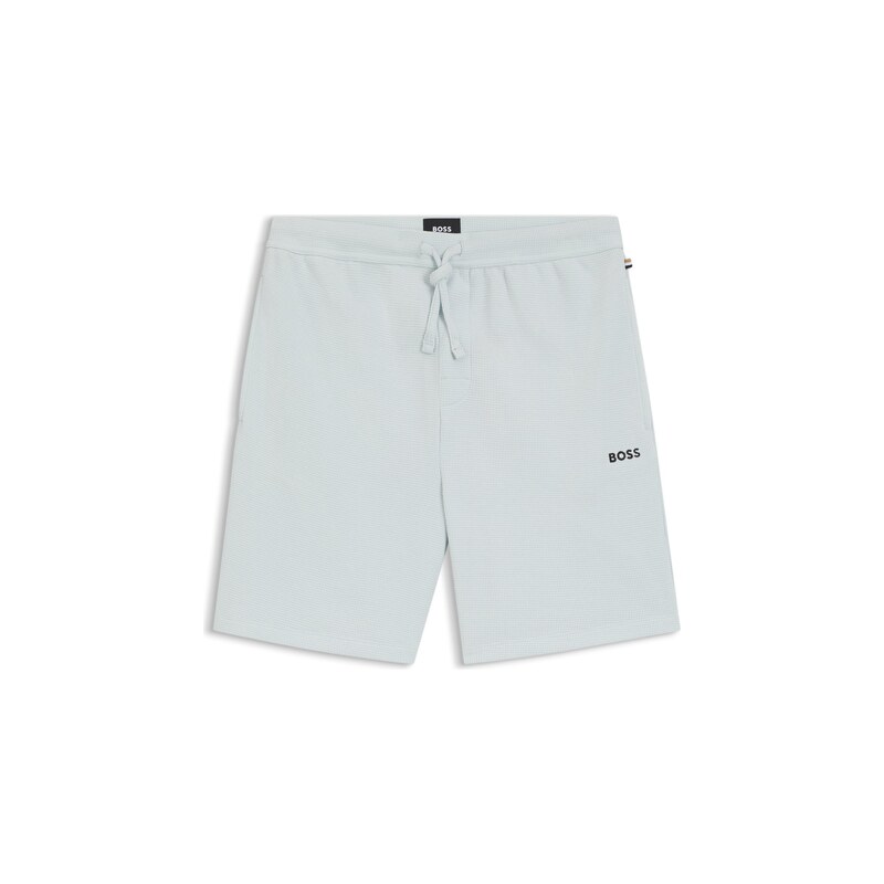BOSS Cotton-blend pyjama shorts with embroidered logo