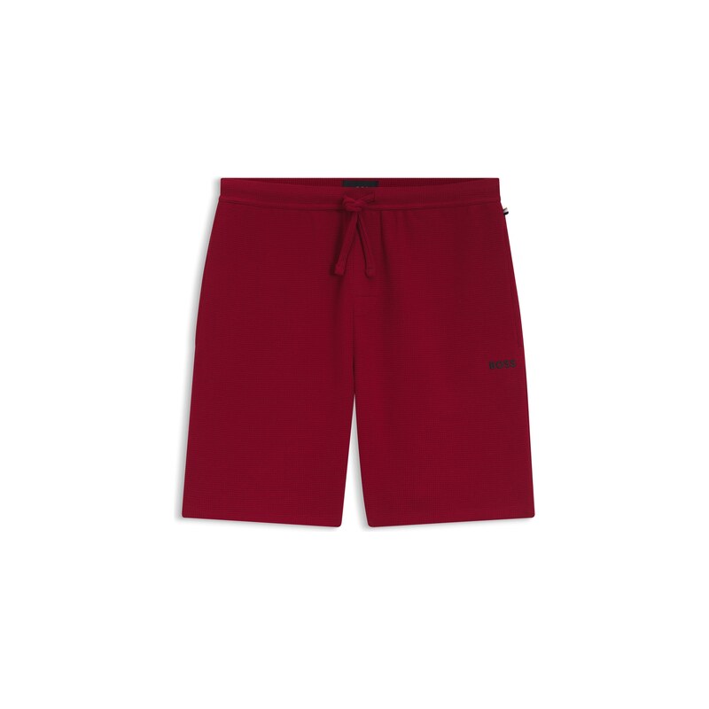 BOSS Cotton-blend pyjama shorts with embroidered logo
