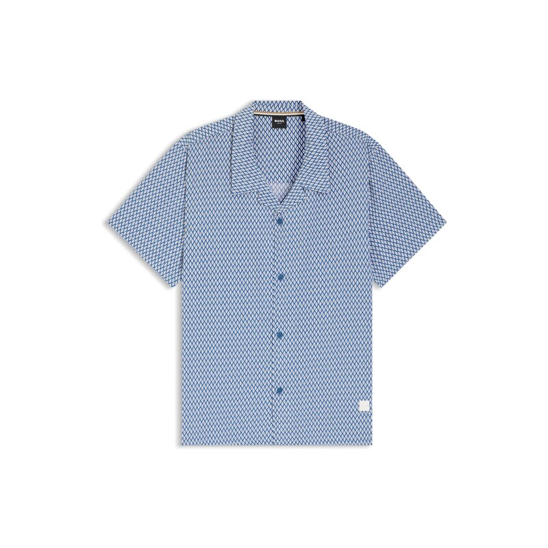 BOSS Regular-fit shirt with all-over print