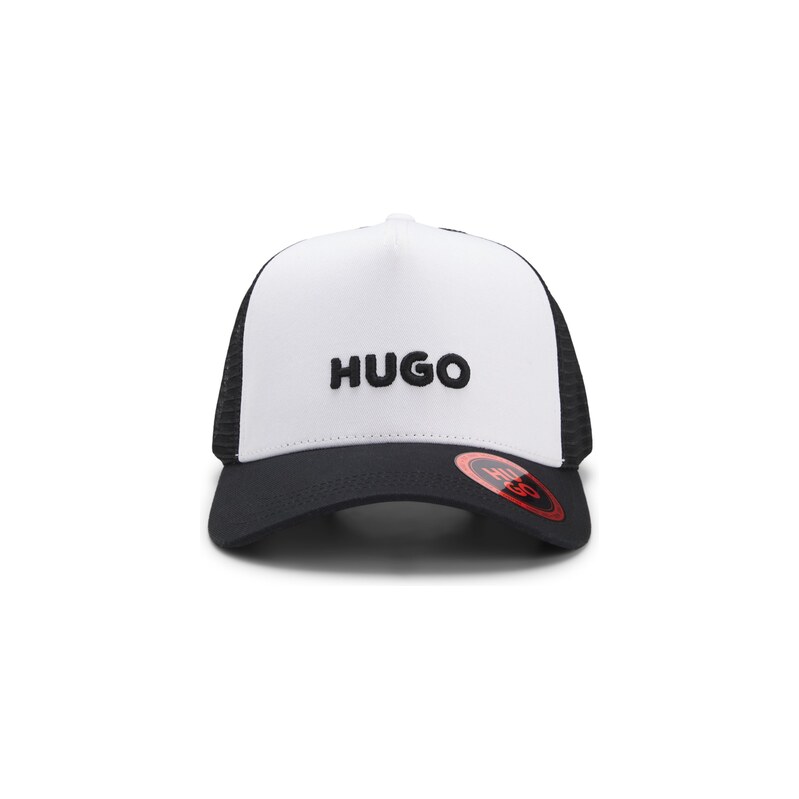 HUGO Cotton-twill cap with mesh panels