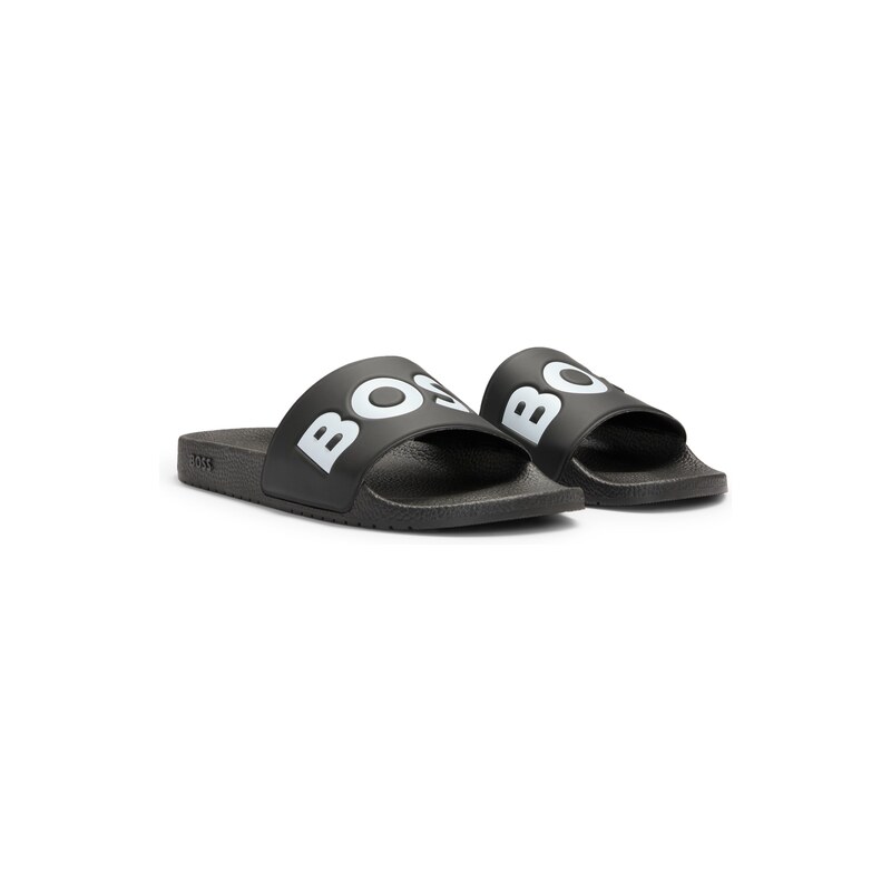 BOSS Italian-made slides with large logo detail
