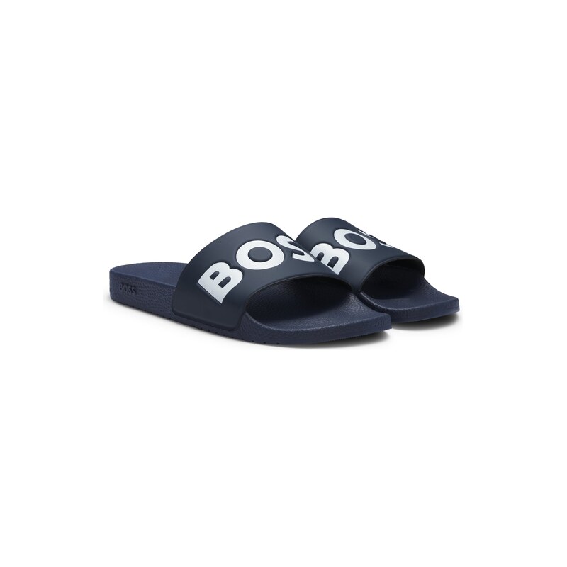 BOSS Italian-made slides with large logo detail