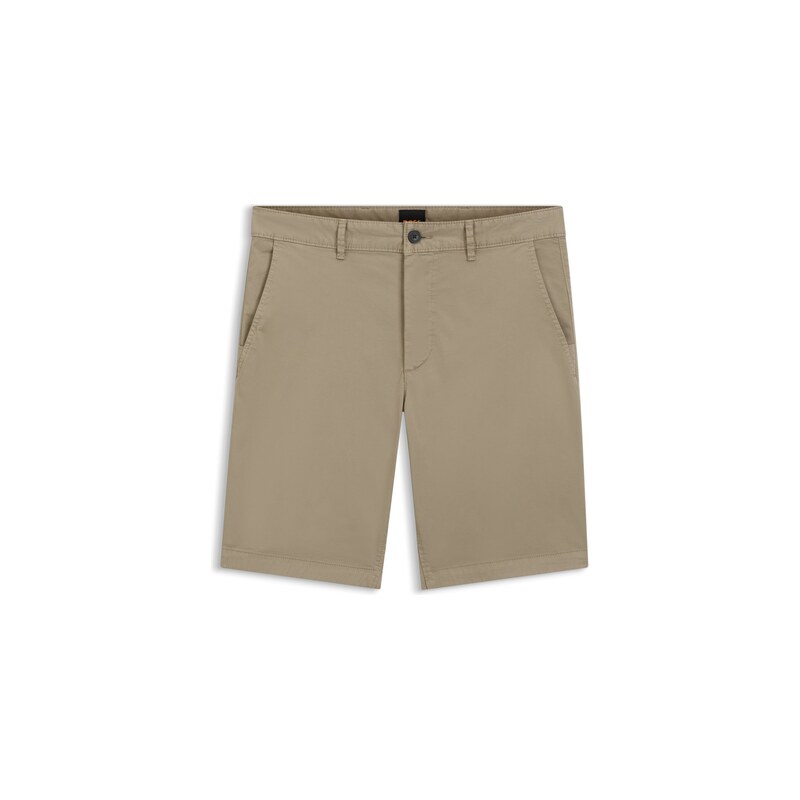BOSS Slim-fit shorts in stretch-cotton twill