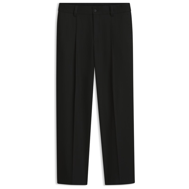 HUGO Modern-fit trousers in stretch twill with front crease
