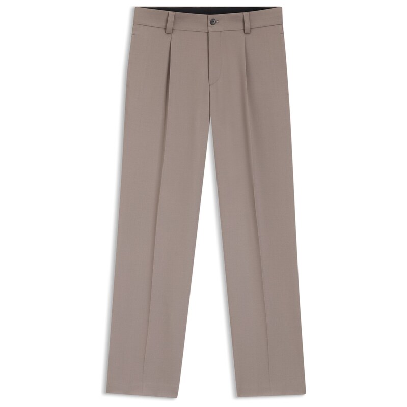 HUGO Modern-fit stretch-twill formal trousers