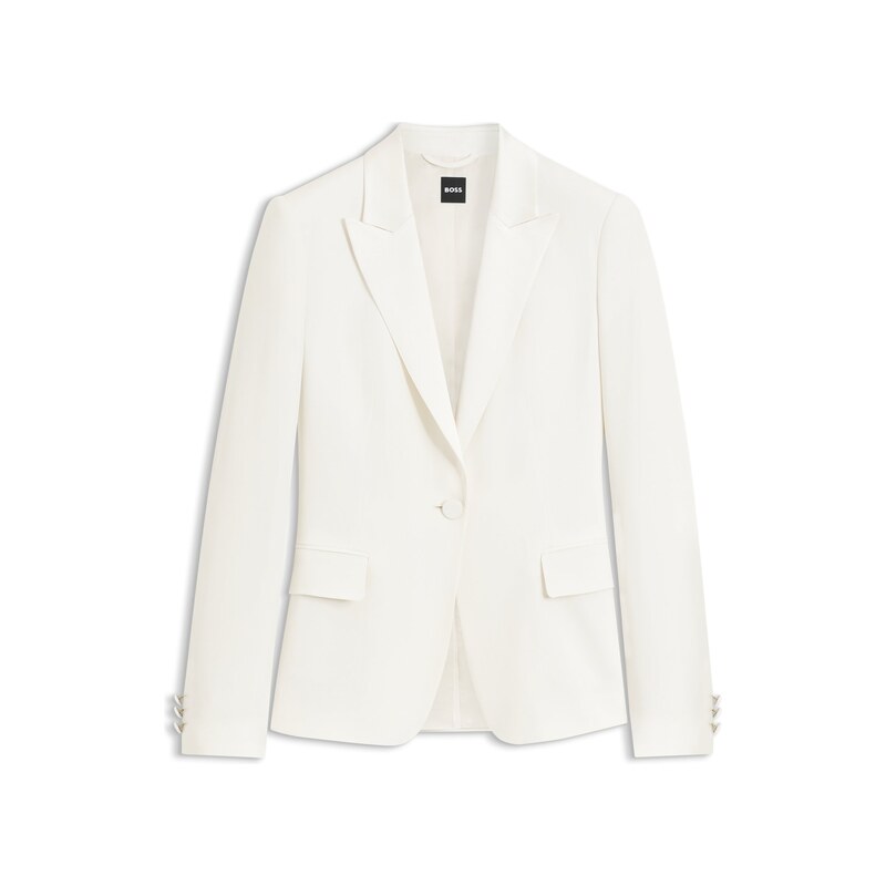 BOSS Slim-fit blazer with single-button closure